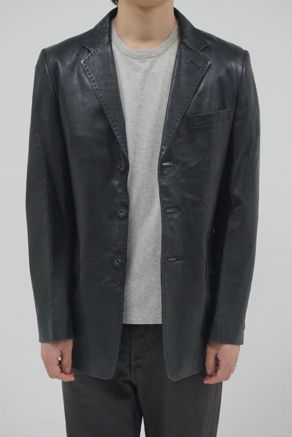 Jean Paul Gaultier Leather Blazer(46) 상품이미지1