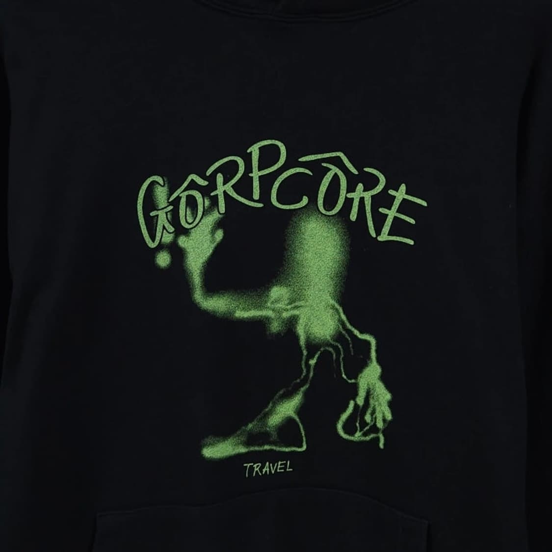 100 TRAVEL 트래블 무신사 후드티 블랙 상품이미지3