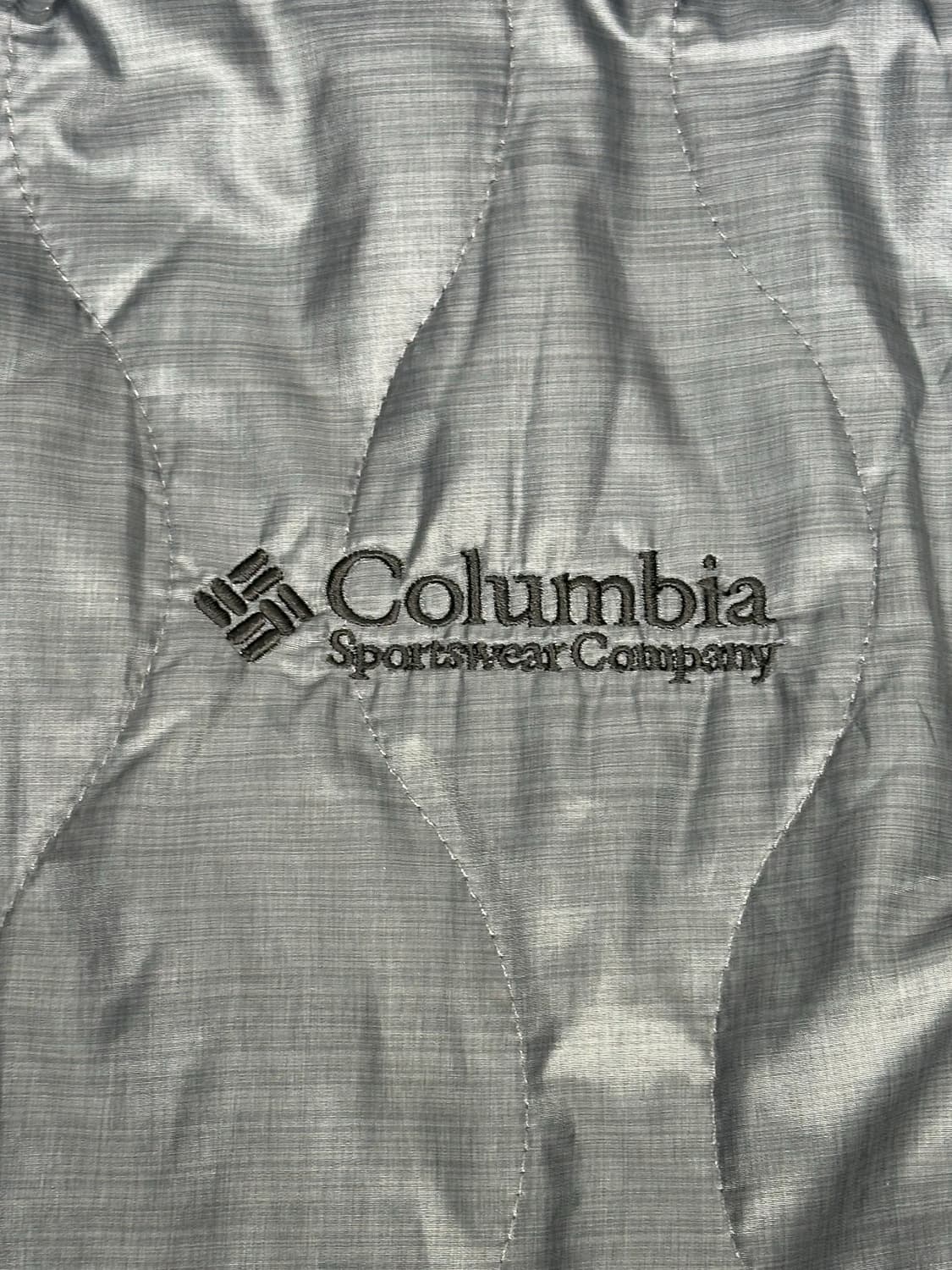 컬럼비아 네이비 그레이 양면 경량 패딩 바람막이 고프코어 자켓 상품이미지8