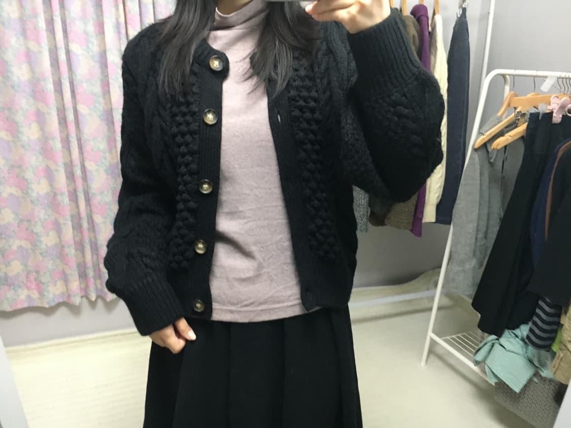 핑크 브라운 스트라이프 반목 티셔츠 상품이미지5