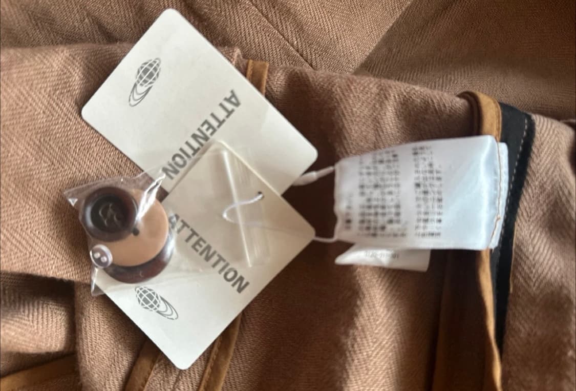 빔즈 Beams 의 라이트 브라운 색상 더블 블레이저 새 제품 상품이미지5