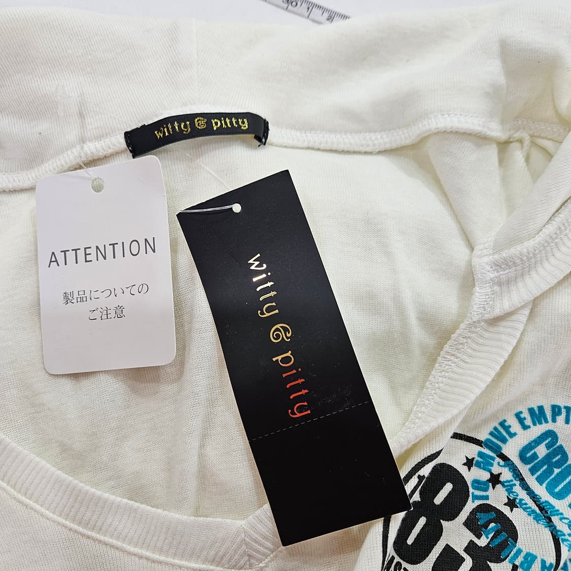 화이트 후드 롱티셔츠 프린팅 상품이미지7