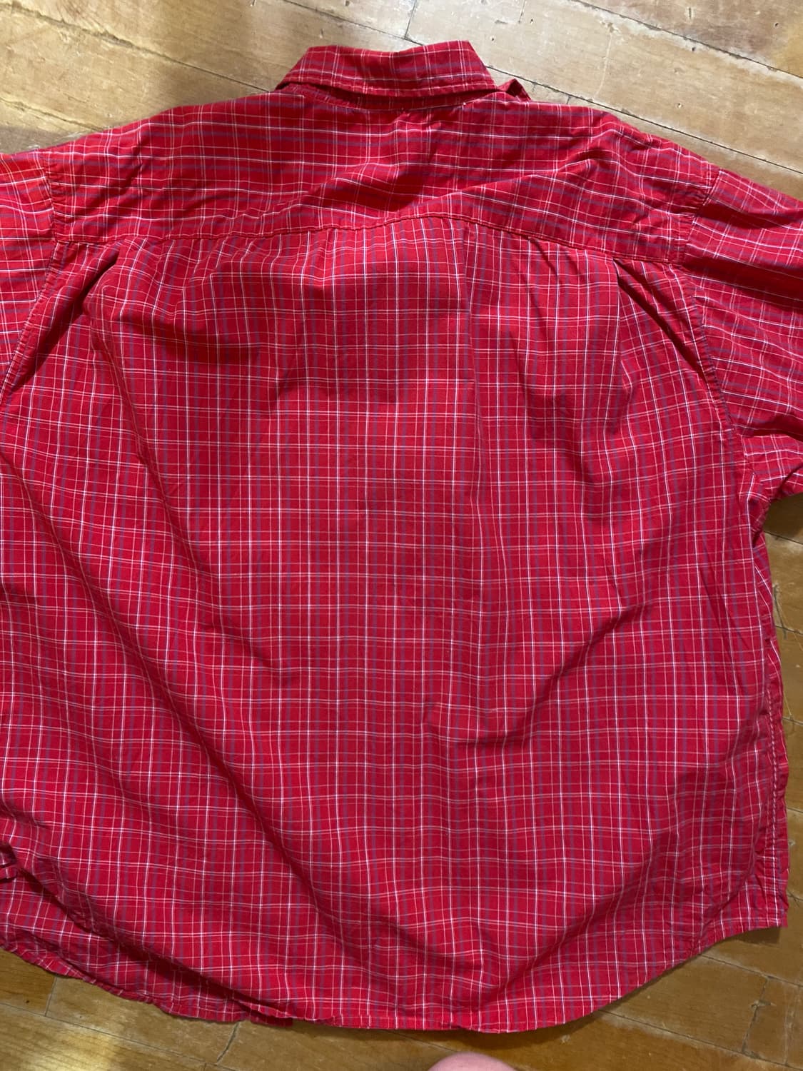 Wrangler 체크 반팔 셔츠 2XL (110-120) 상품이미지6