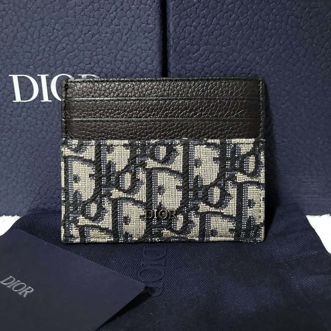 [새상품급/풀구성] 디올 오블리크 자카드 카드홀더  상품이미지1