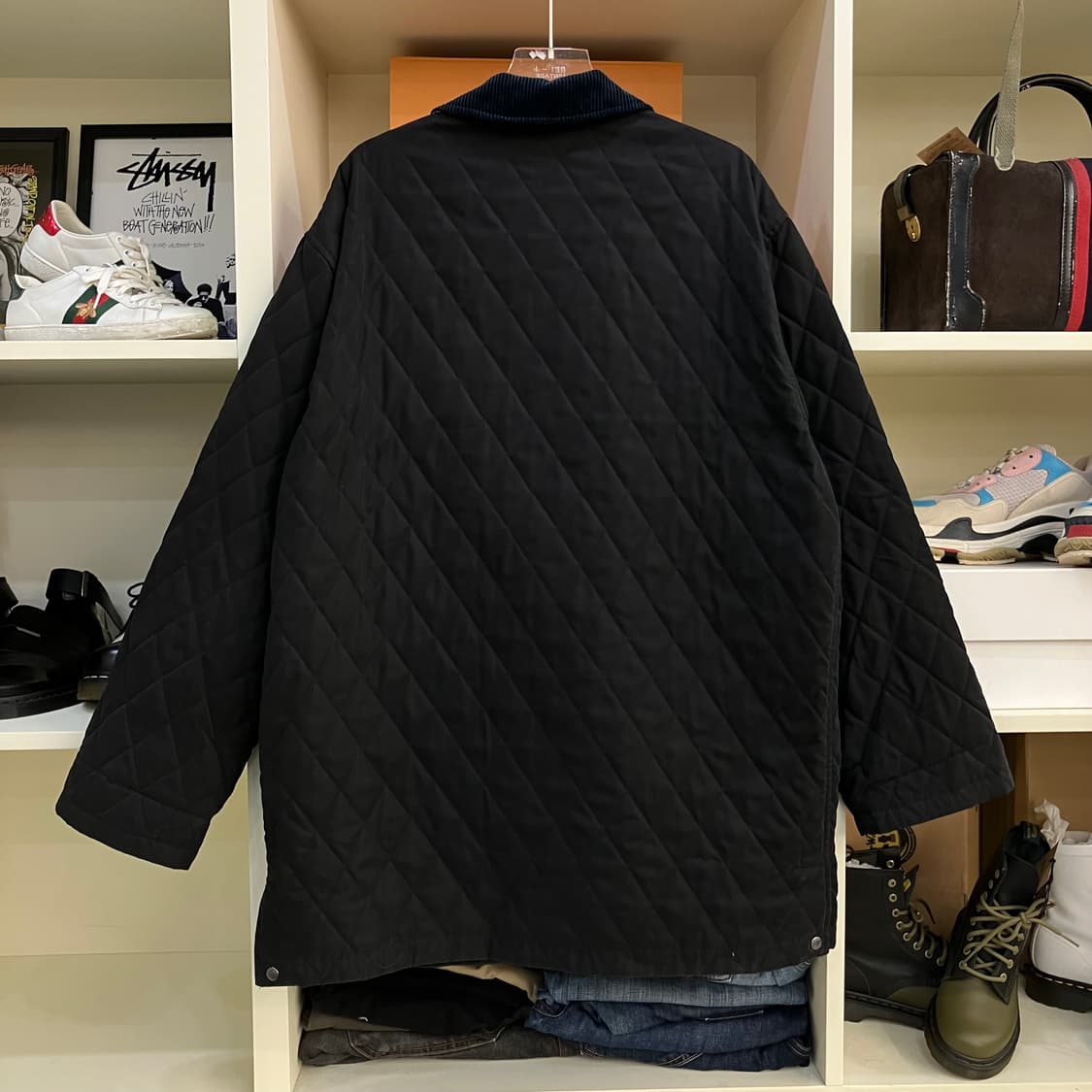 버버리 런던 누빔 롱 자켓 L  상품이미지2