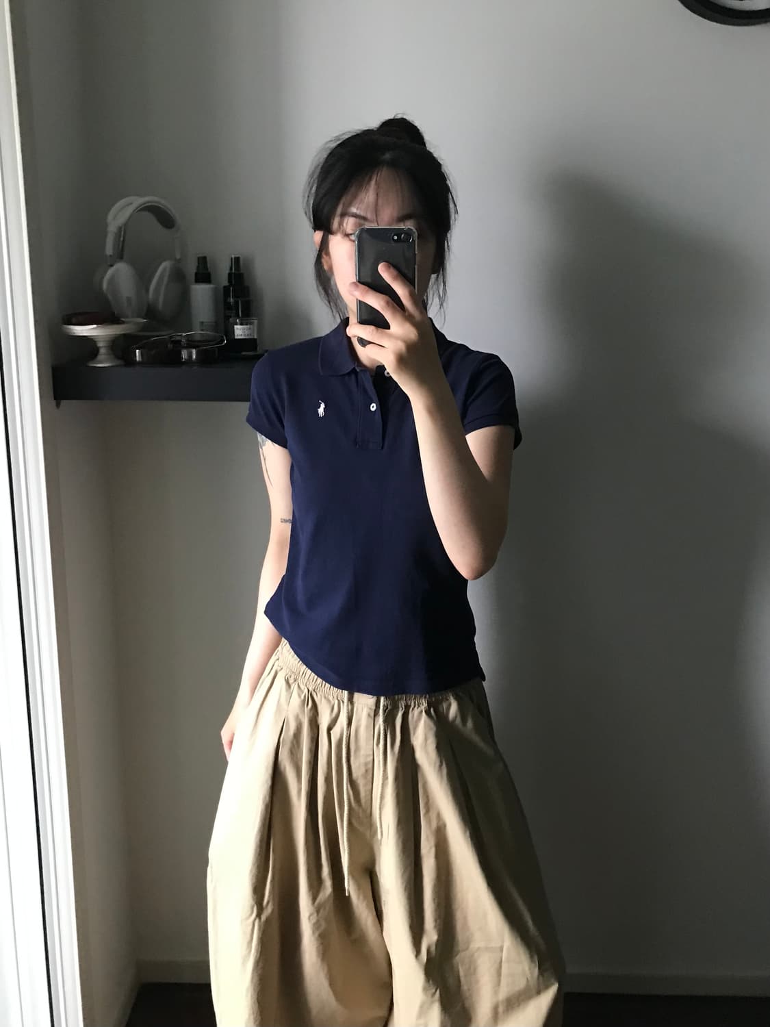 폴로 랄프로렌 포니 로고 네이비 카라티 상품이미지2