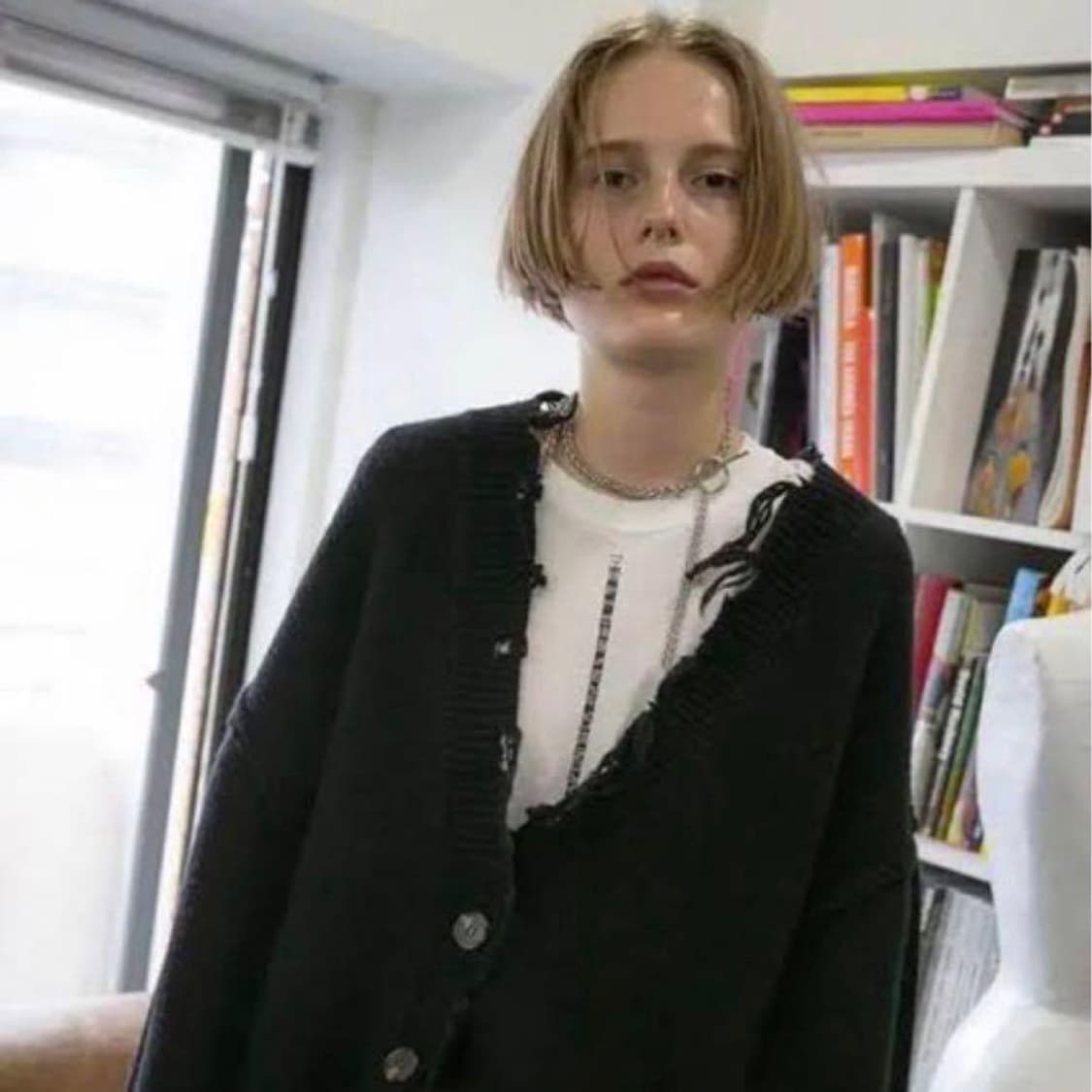 f) perverze 퍼버즈 크래쉬 니트 가디건 상품이미지7