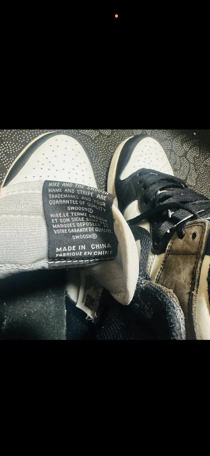 [6.5Y/245] 조던 1 하이 다크모카 (실착 3회미만/상태최상) 상품이미지8