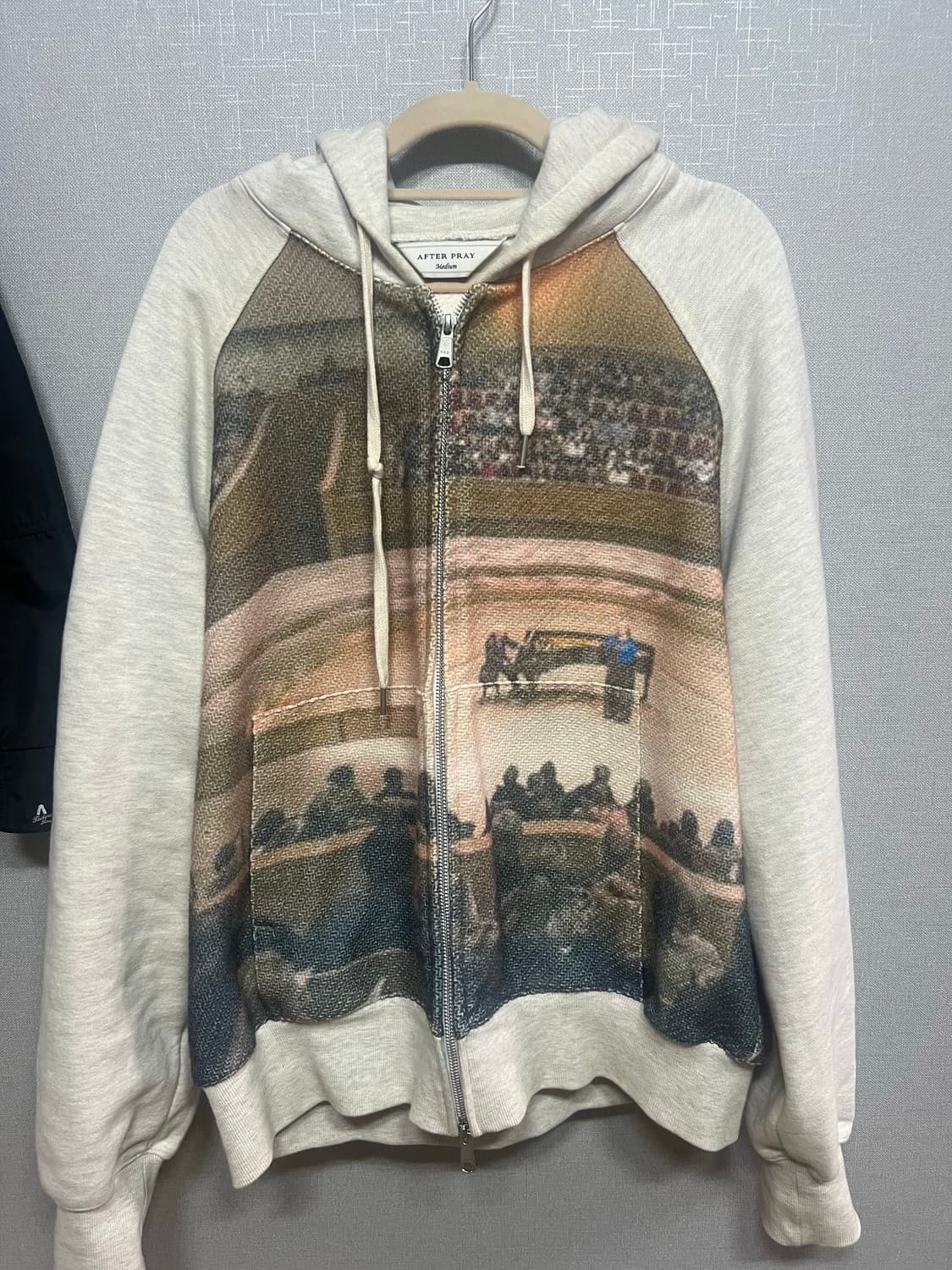 에프터프레이 프린트 패널 후드집업 환승연애 윤녕착용 상품이미지4