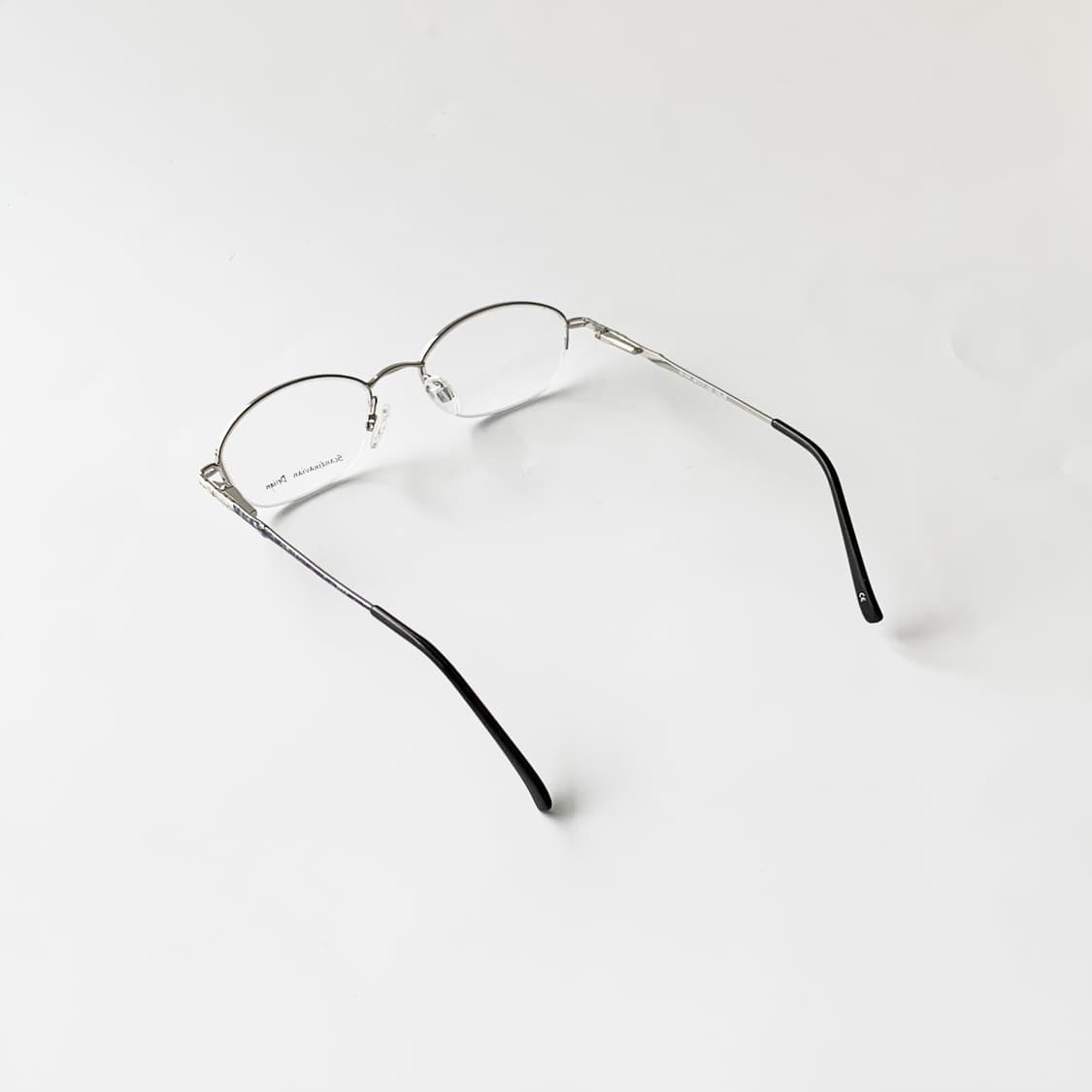 886 마블그레이 데드스탁 빈티지안경 반무테 초경량 클래식 픽키 상품이미지5