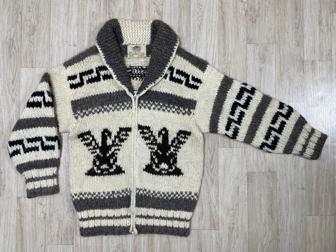 100) 터틀 핸드메이드 썬더버드 울 코위찬(캐나다제)RRL&LVC&폴로 상품이미지1