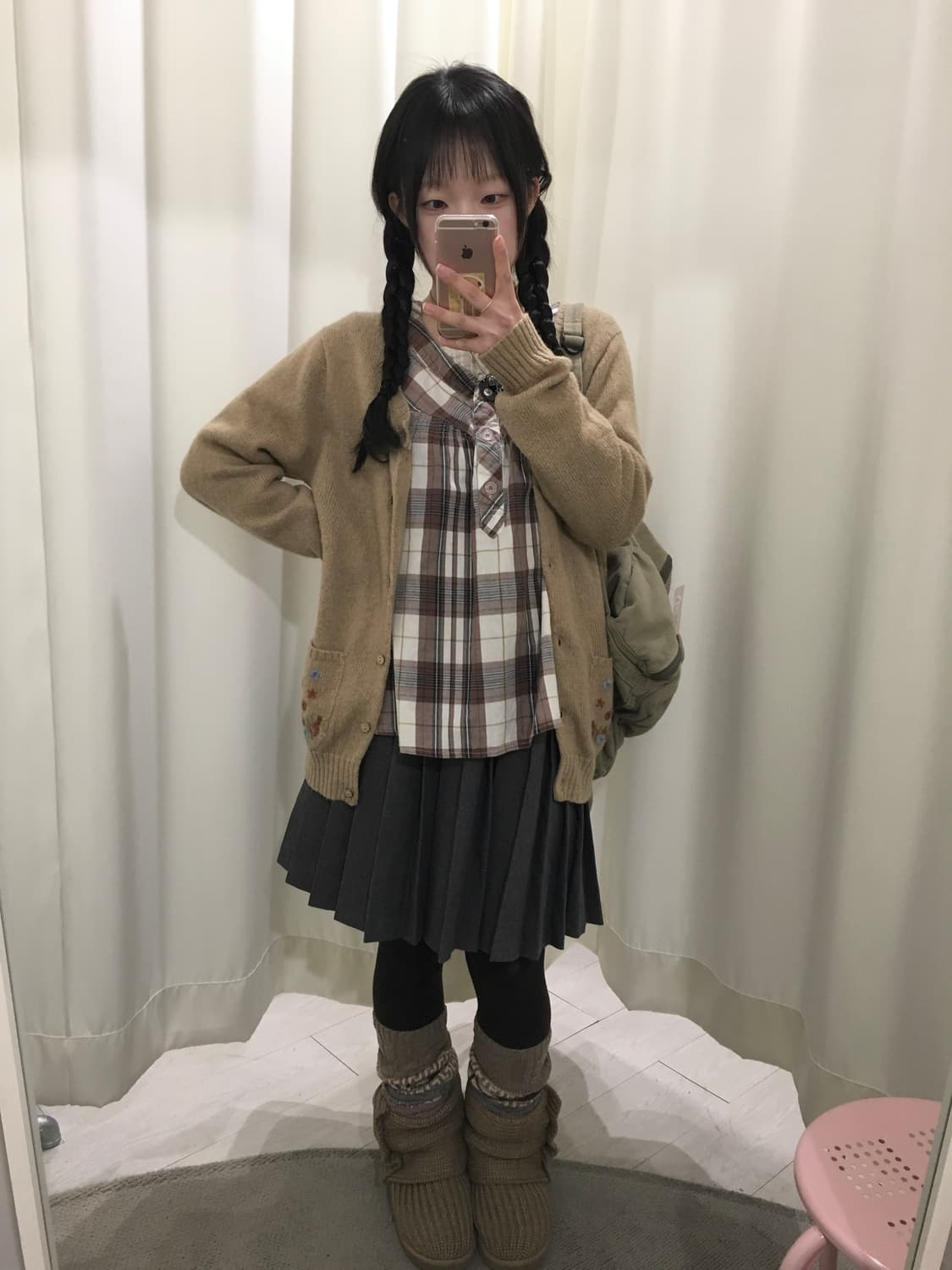 하구미 플라워 자수 가디건 상품이미지2