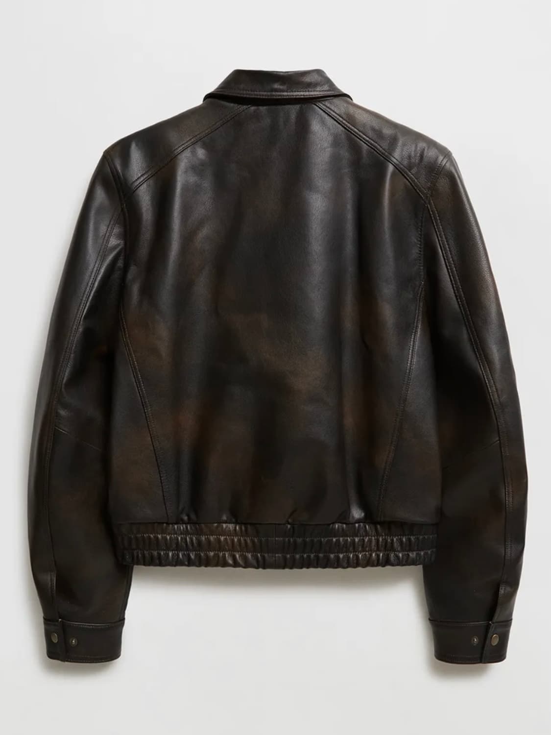 엘무드 26ss 헥터고트 가죽자켓 (레더블루종) 상품이미지2