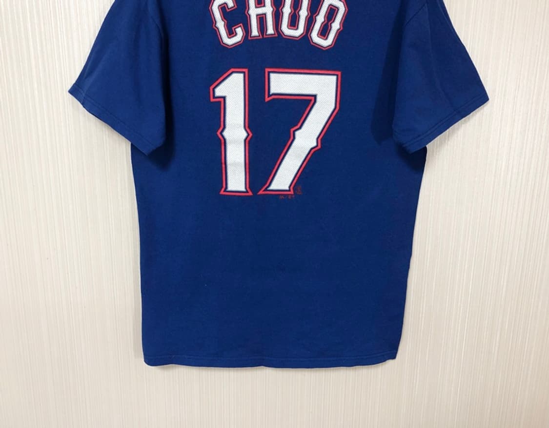 MLB 마제스틱 텍사스레인져스 플레이어티셔츠 M #17 추신수 상품이미지10