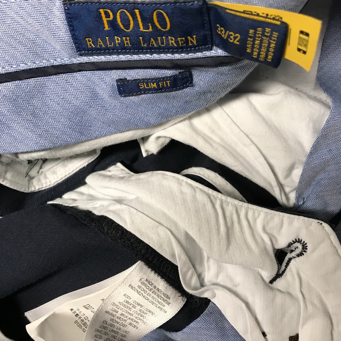 폴로 랄프로렌 QR 치노 팬츠 네이비 33/32 상품이미지6