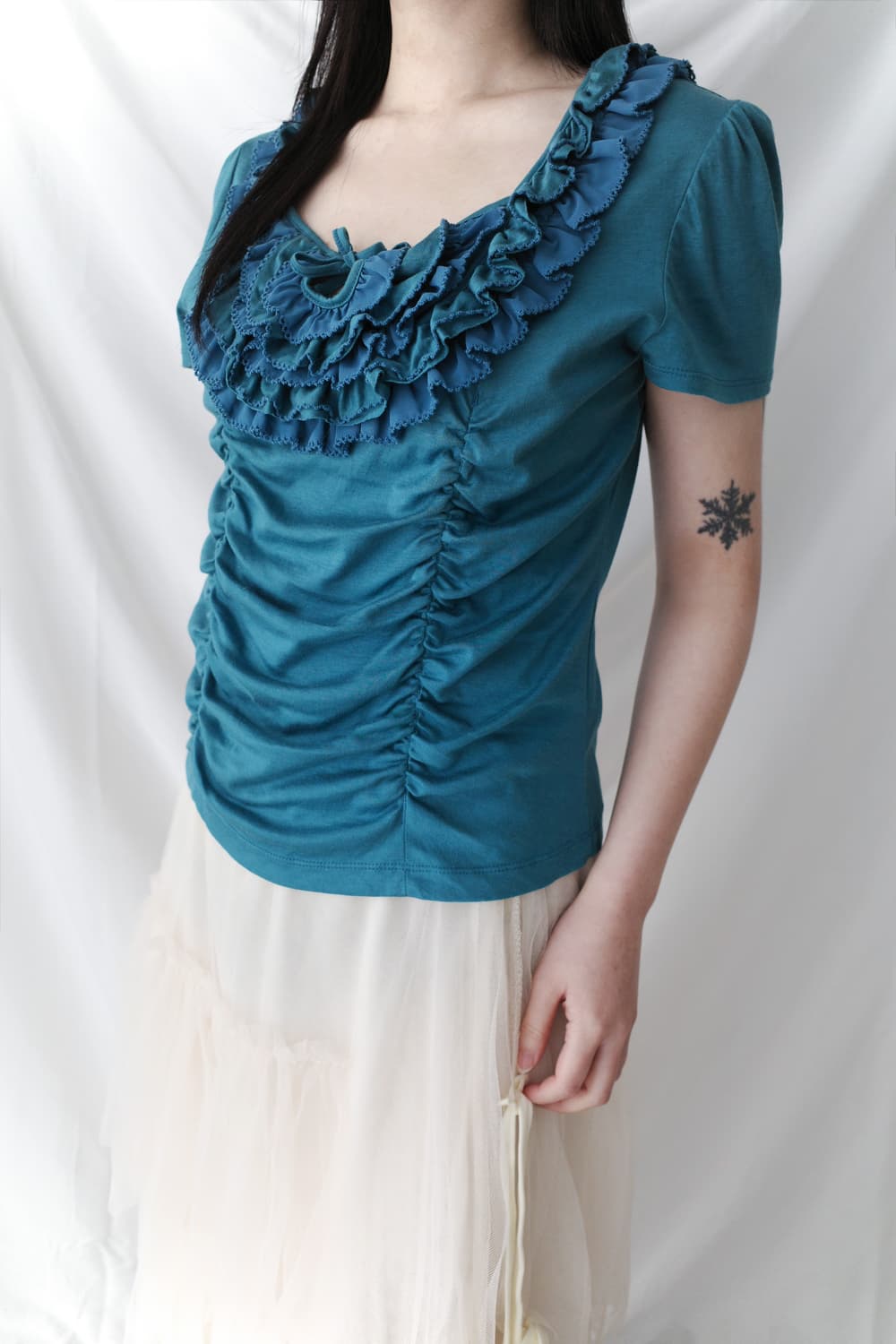 frill shirring half T  상품이미지7