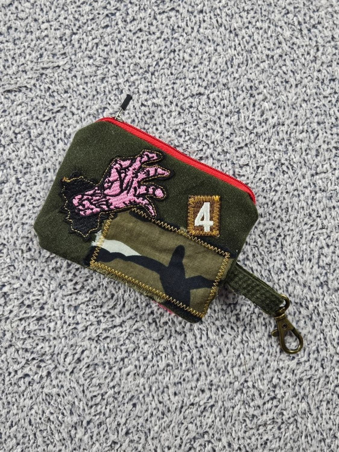 핸드메이드 리워크 커스텀 패치드 키링 월렛 ( 13X10 )/ 10732 상품이미지2