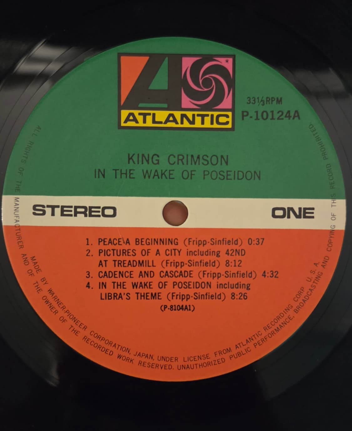 킹크림슨 In the Wake of Poseidon 76년 일본반 상품이미지3