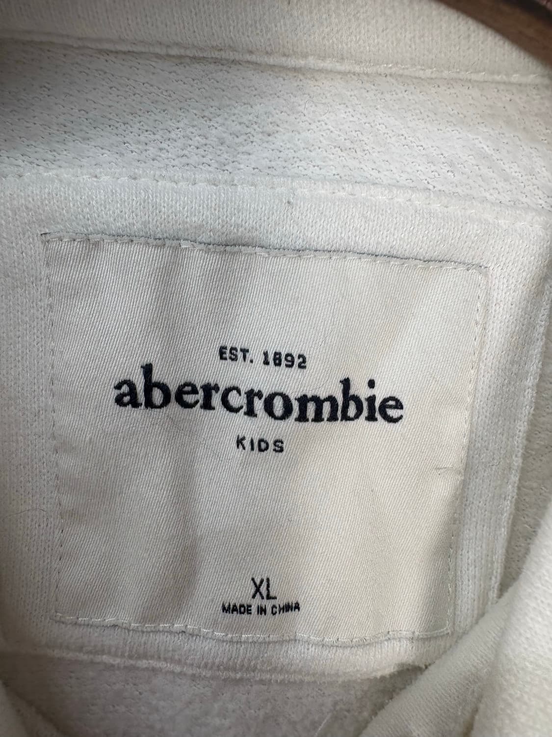 아베크롬비 y2k 아치로고 화이트 후드집업 A3001 상품이미지5