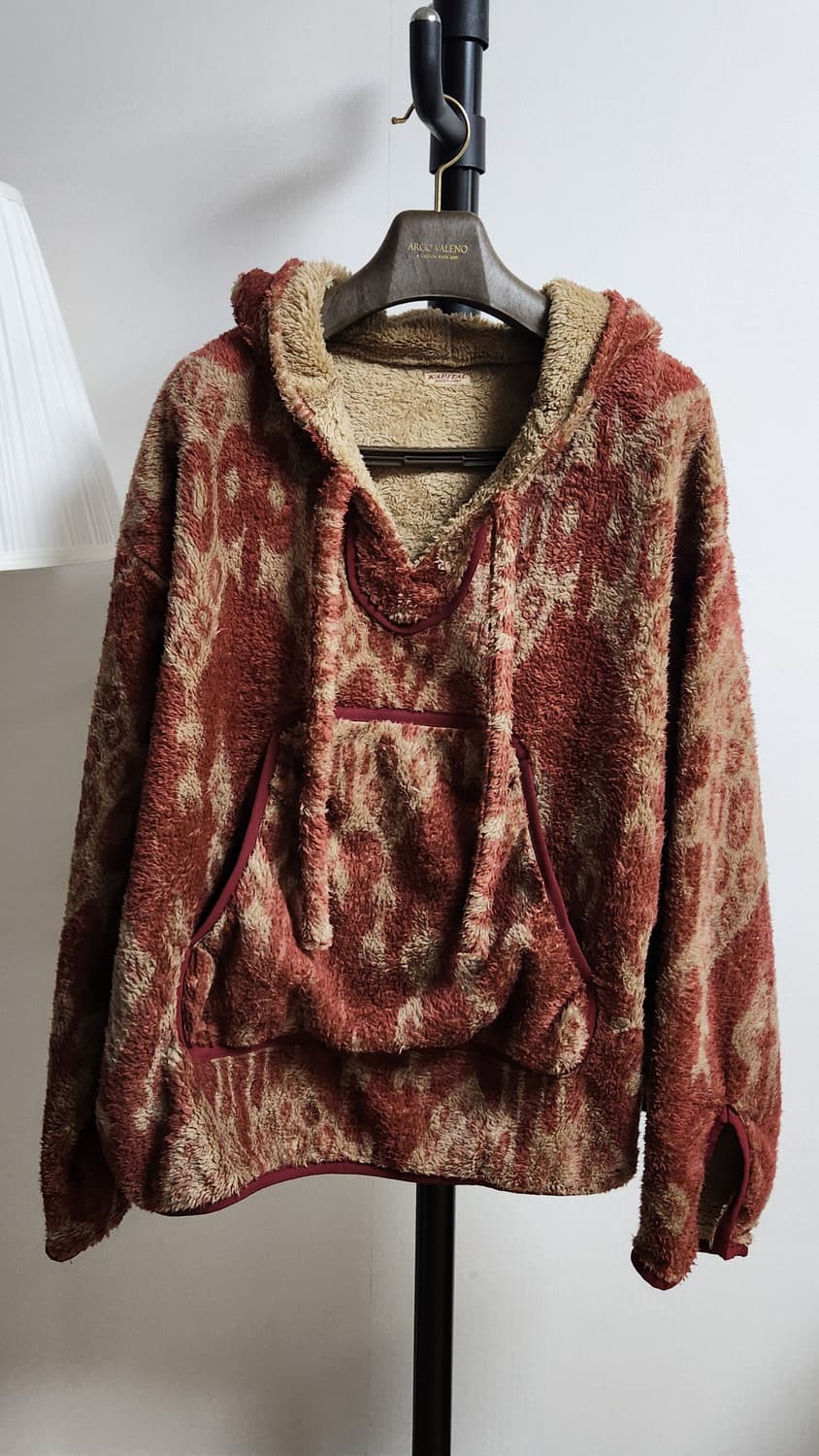 KAPITAL Java Kasuri Pattern Flee Hoodie 상품이미지1