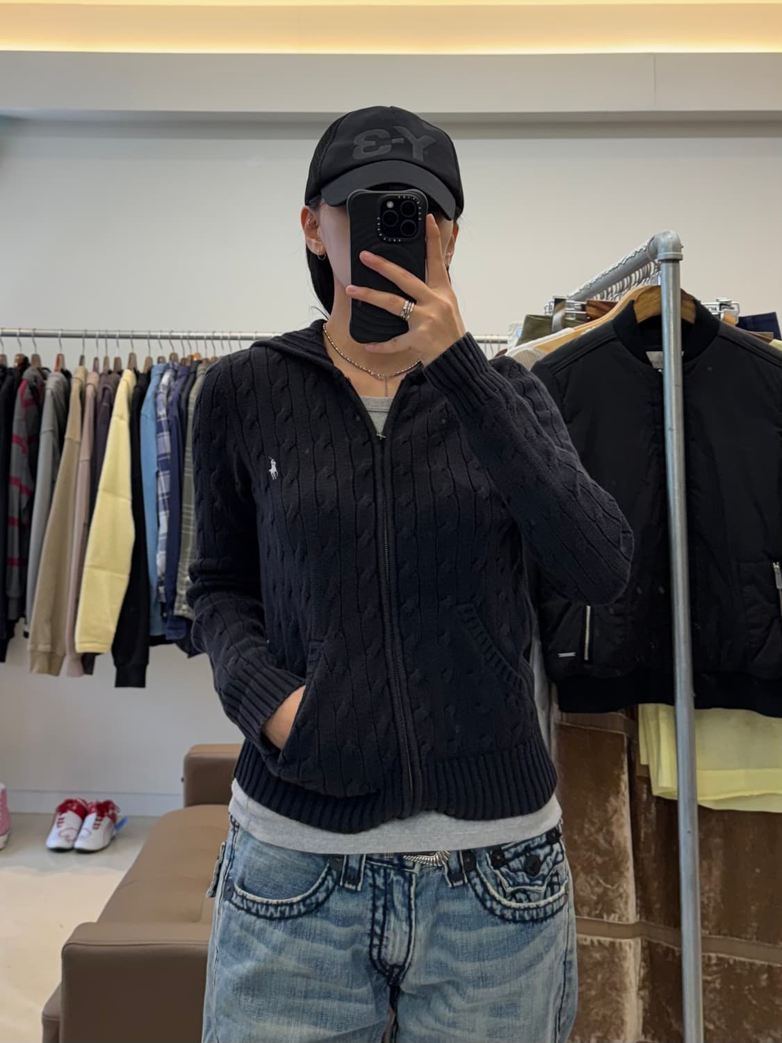 폴로 랄프로렌 케이블 니트 후드집업 상품이미지8