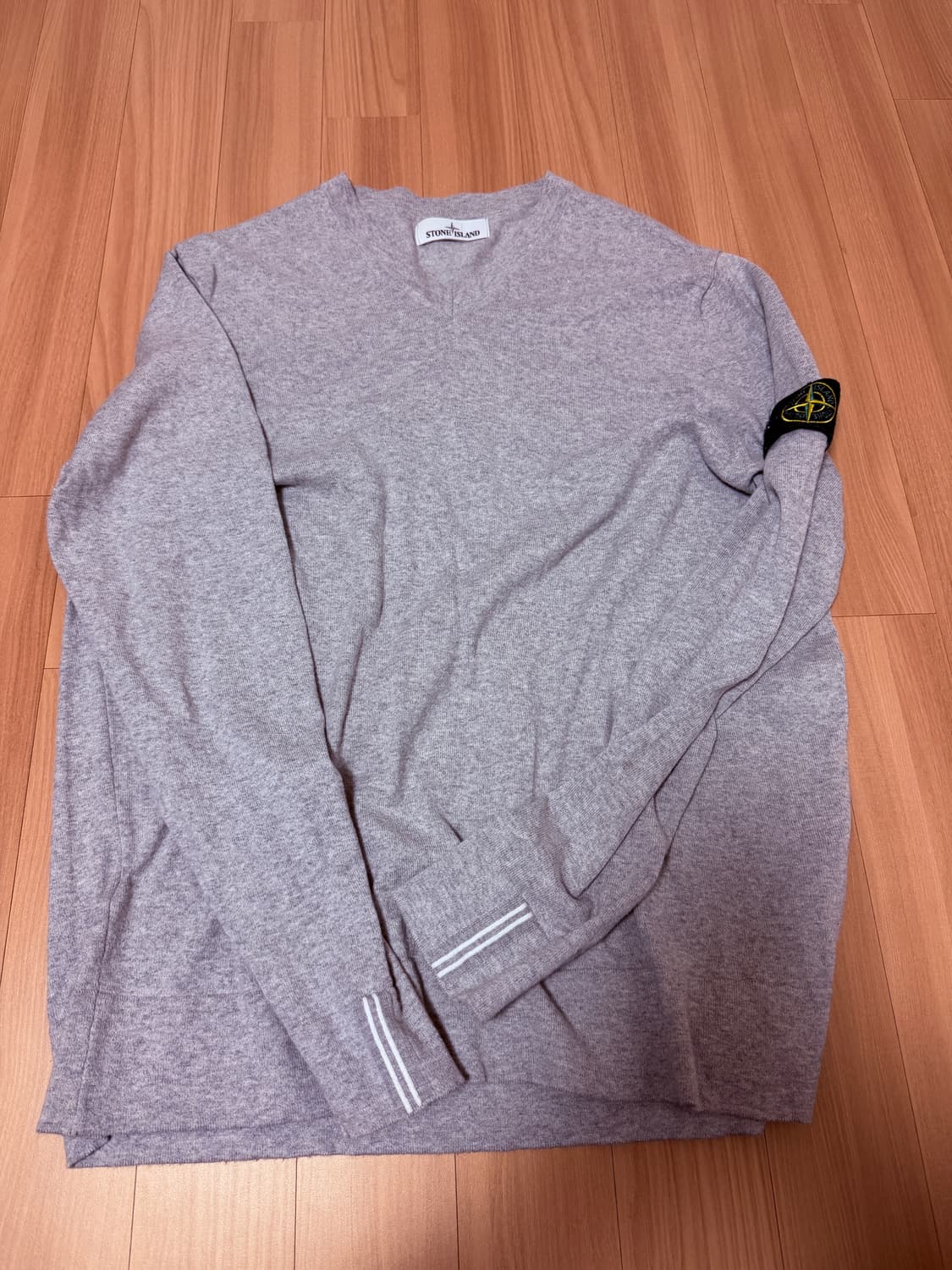 스톤아일랜드 V넥 니트 XL 그레이 stoneisland 상품이미지1