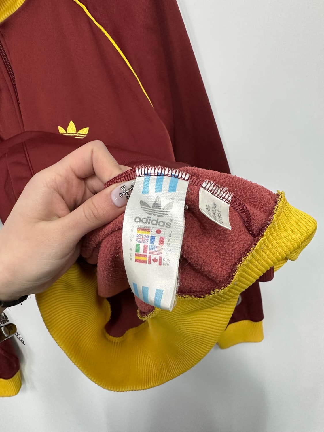 아디다스 ASC 버건디 져지 트랙탑  상품이미지5