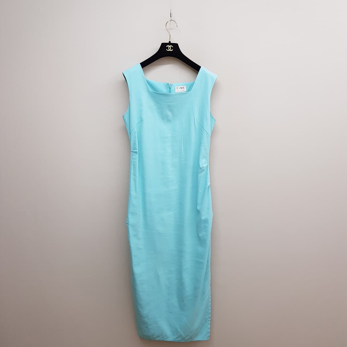 한섬 타임 2023 슬리브리스 린넨 블렌드 원피스 82-94-160사이즈 상품이미지1