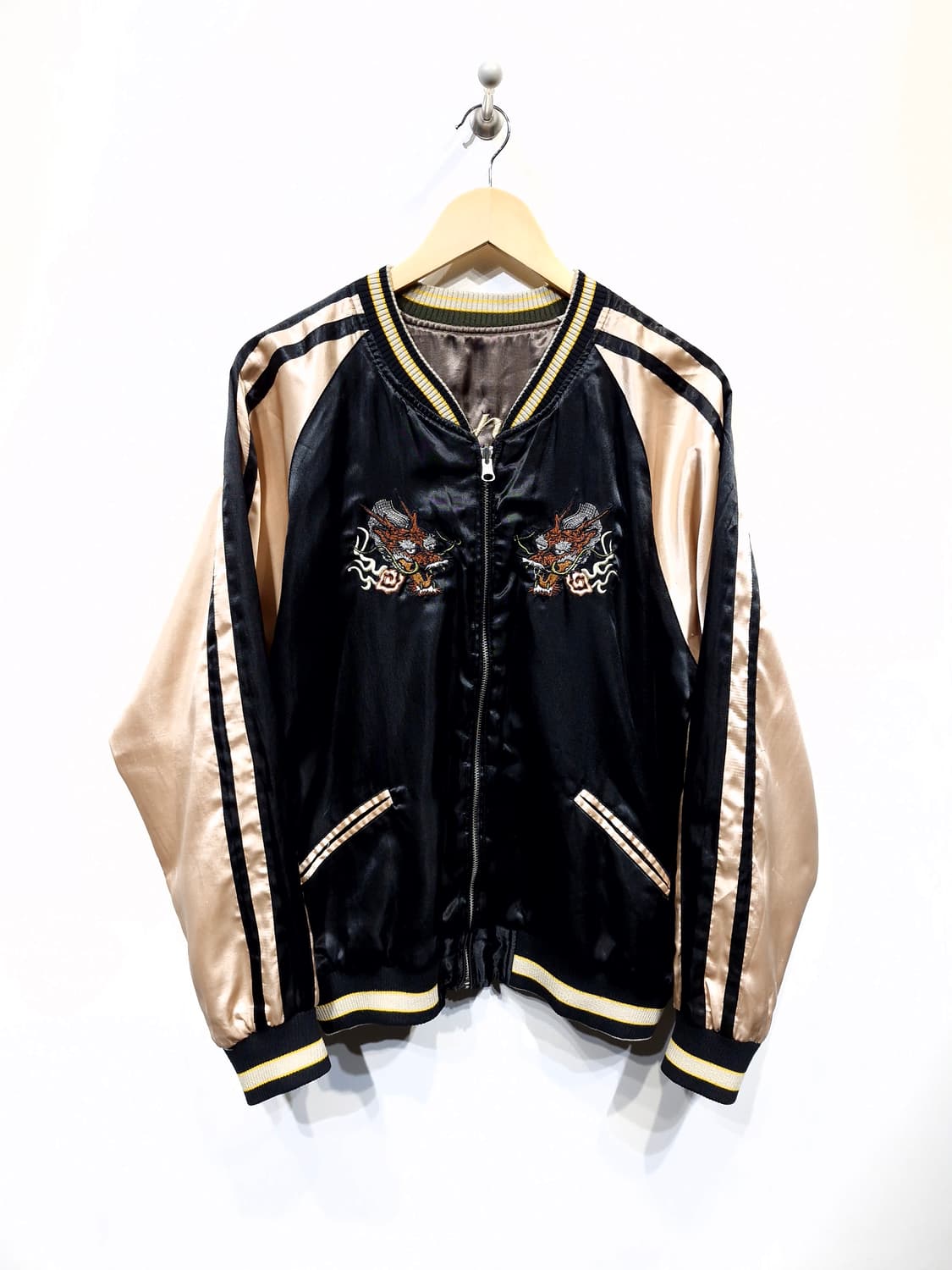 JPN 빈티지 리버시블 호랑이자수 스카쟌 상품이미지1