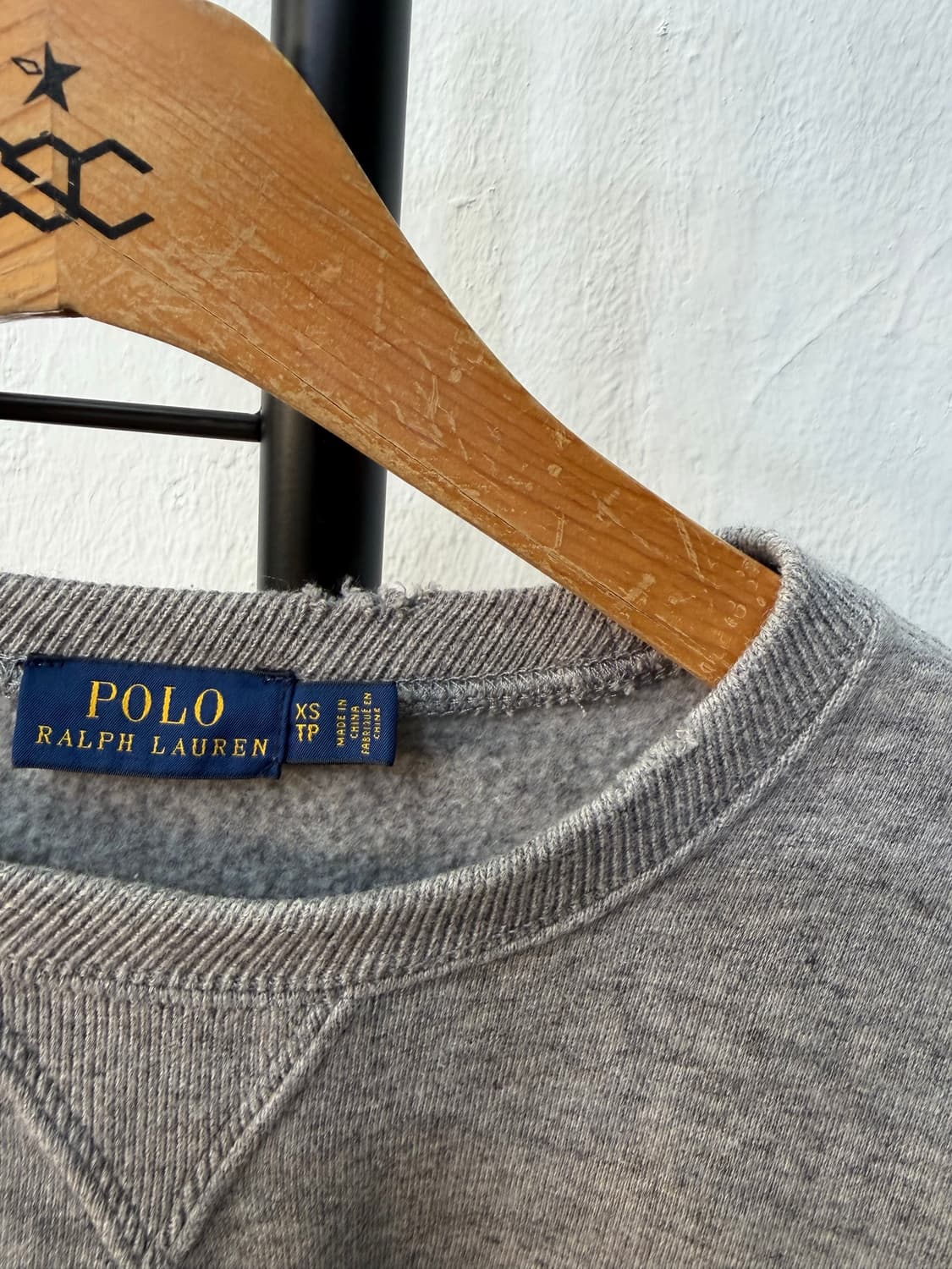 정품) 폴로랄프로렌 여성 오버핏 크로스스티치 베어 맨투맨 XS 상품이미지7