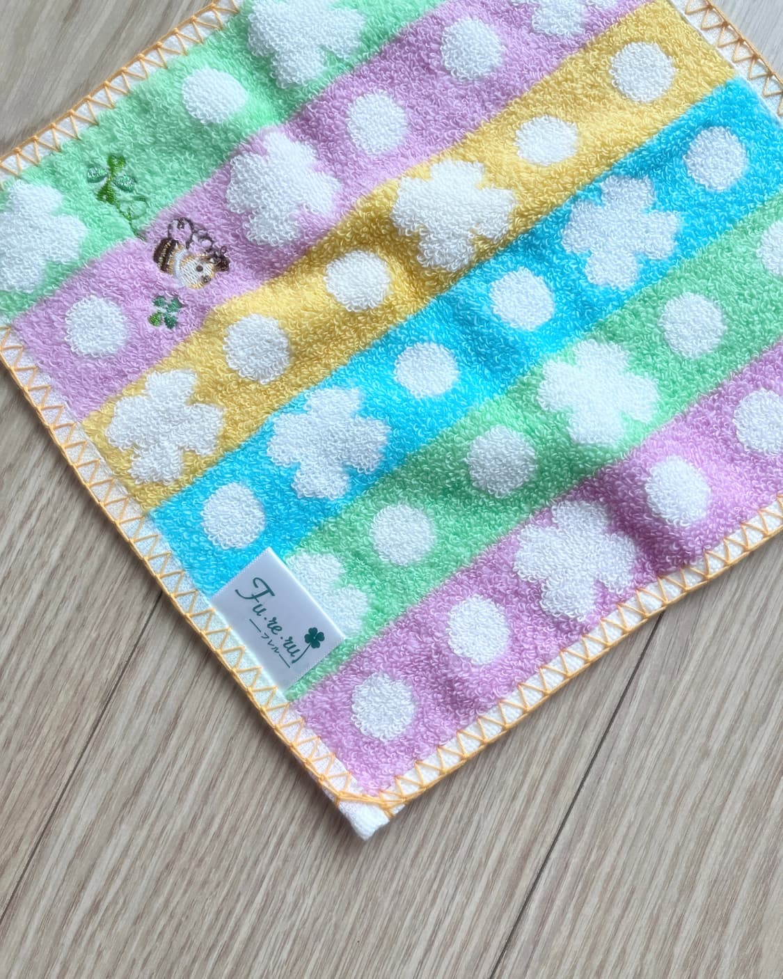 클로버 벌 자수 미니 타월 상품이미지4