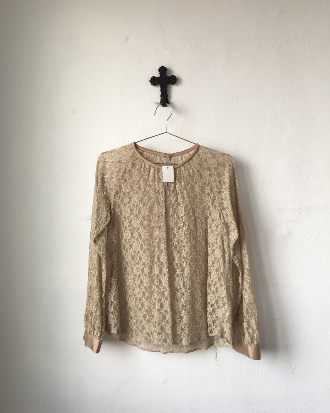 Lace see through blouse 상품이미지2