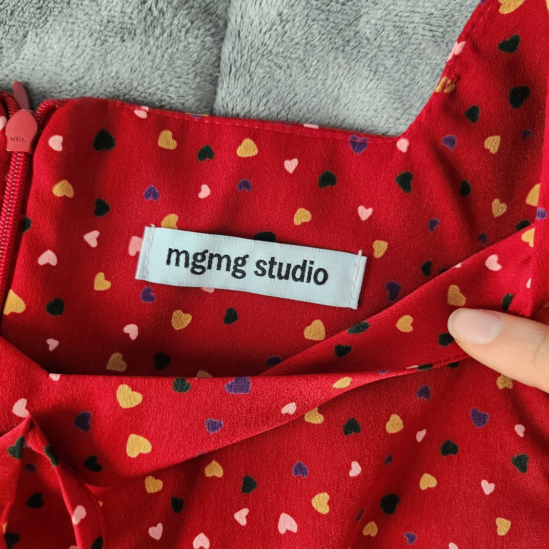 mgmg studio 하트 패턴 원피스 상품이미지2