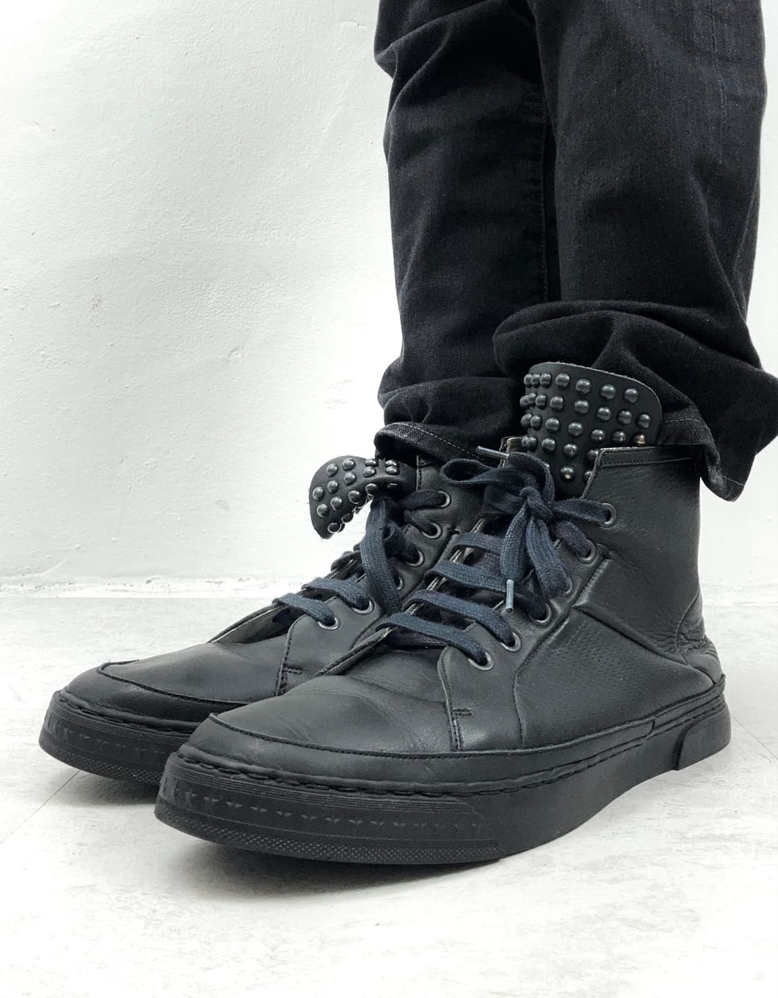 Alfredo Bannister Studded High-Top Leath 상품이미지1