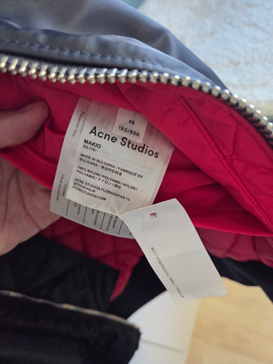 [48] 아크네 마키오 봄버 네이비 상품이미지5