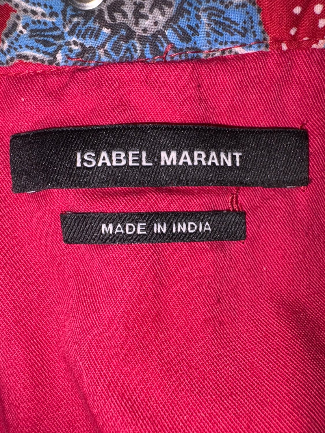 이자벨마랑 레드 플로럴 비즈 스커트 상품이미지4