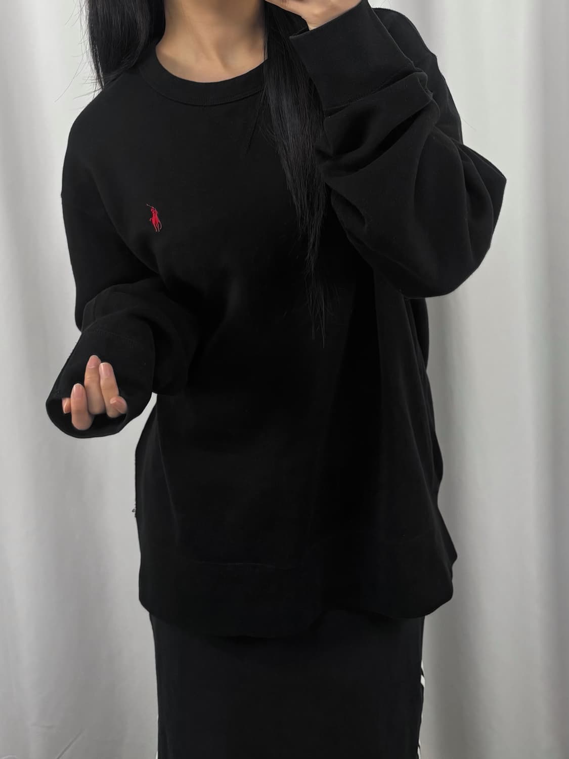 폴로 레드 포니 블랙 맨투맨 상품이미지2