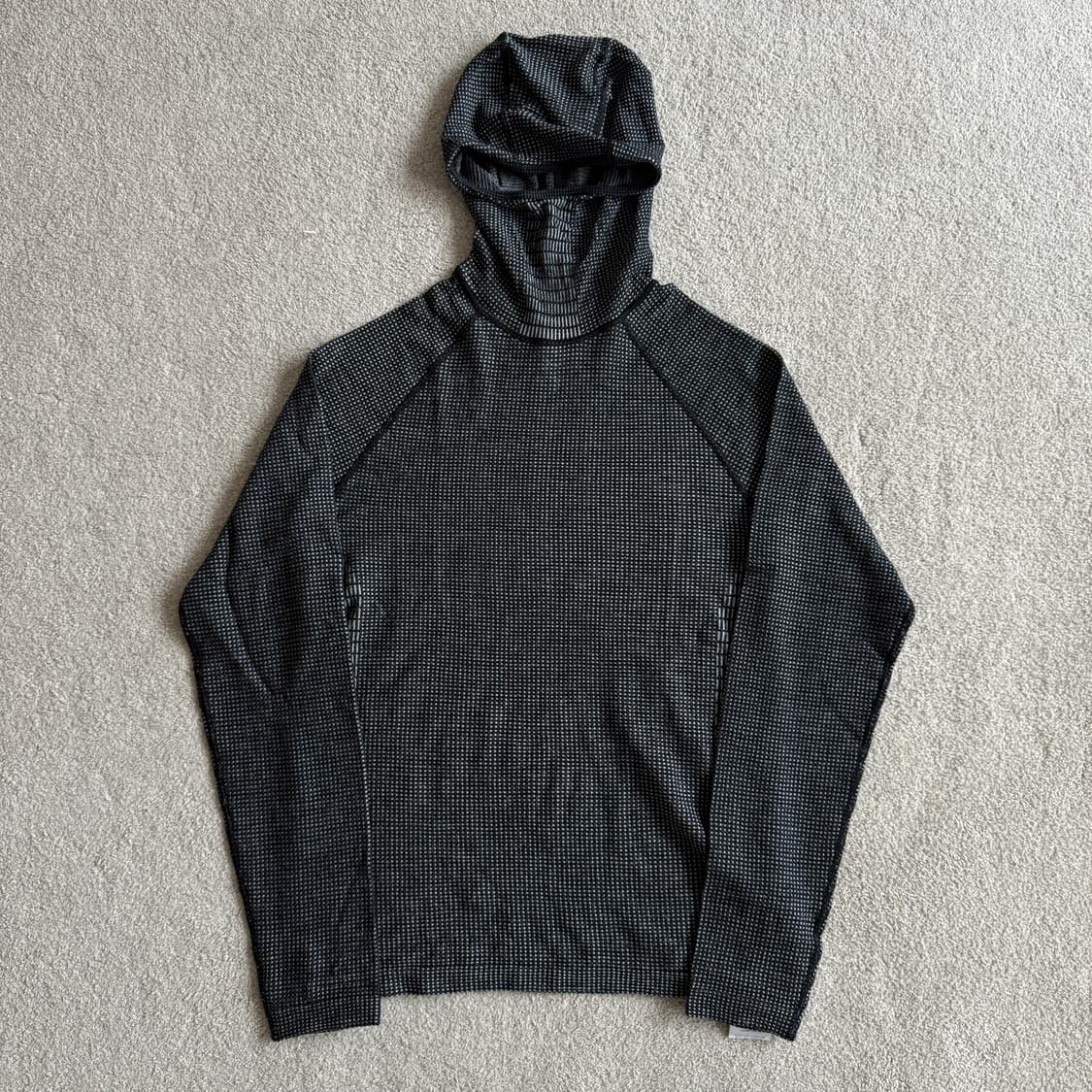 밀레 와플 울 후드 티셔츠 등산복 상품이미지1