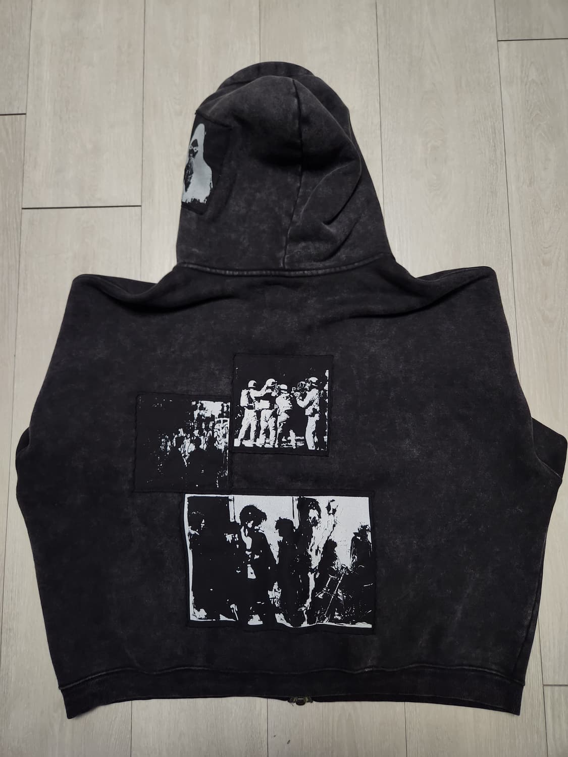 [2] 에모스탠스클럽 smoke washed 패치 후드집업 상품이미지4