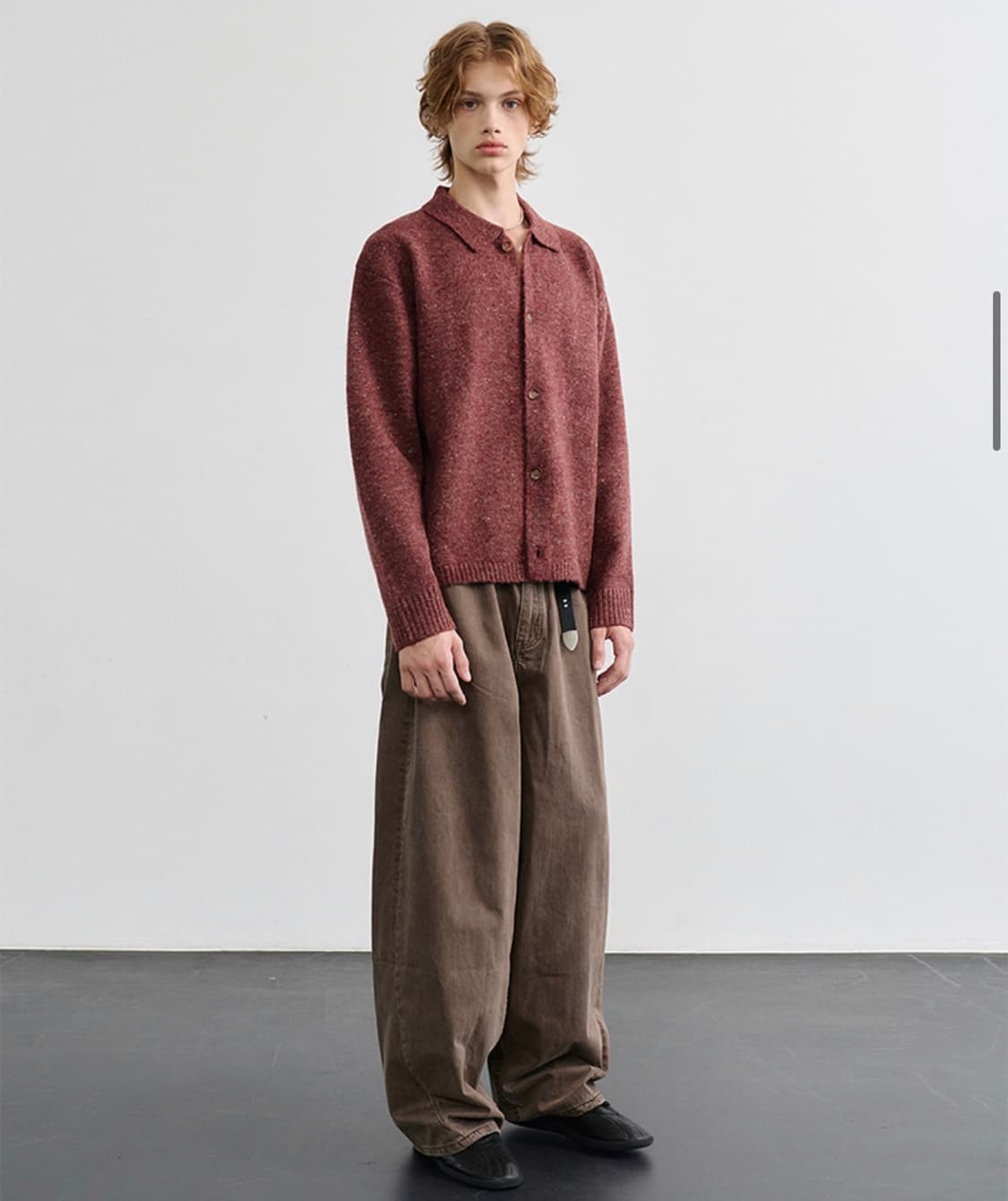 (새상품) 노운 - wide curved denim pants 상품이미지7