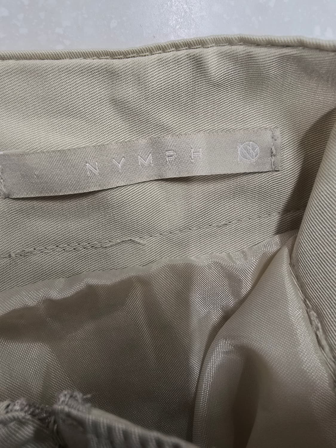 님프 아이보리 A라인 롱 스커트 상품이미지7