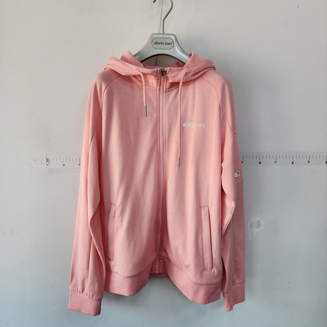 디스커버리 핑크색 후드집업&바지 세트 상품이미지1