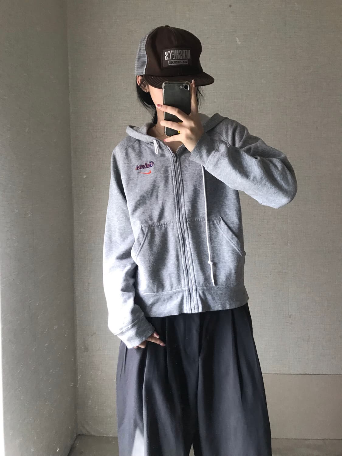 나이키 00s 그레이 후드집업 상품이미지4