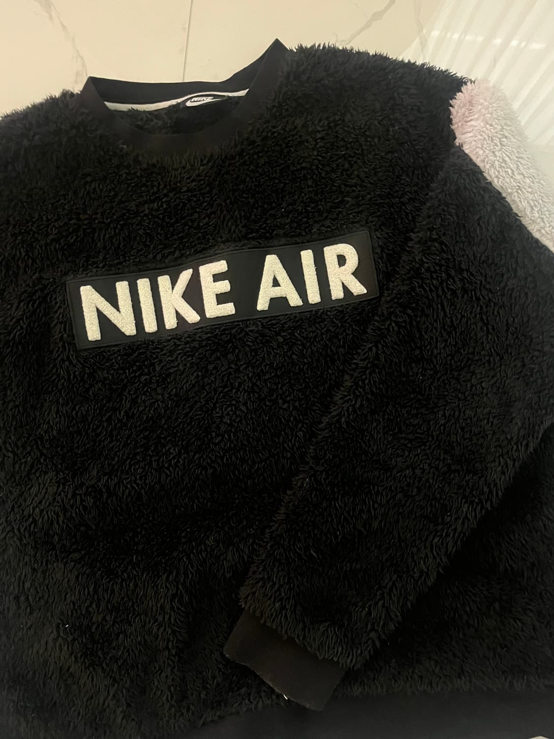 나이키 에어 블랙 플리스 사이드 지퍼 맨투맨(l) 상품이미지2