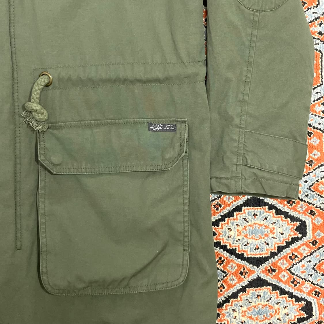 타미힐피거데님 카키 롱 야상점퍼 여성S 상품이미지3