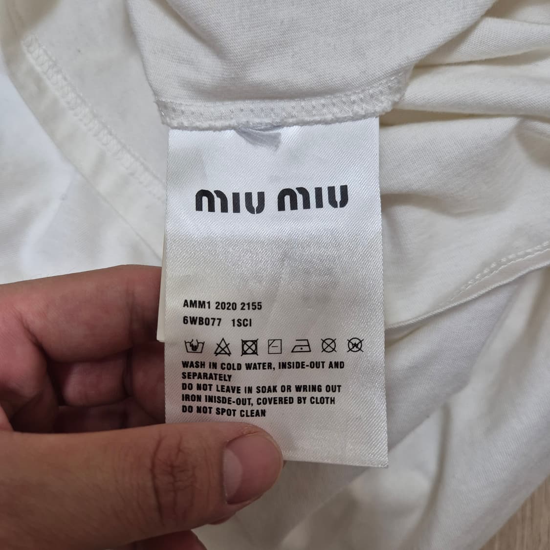 미우미우 빅로고 반팔티셔츠 상품이미지6