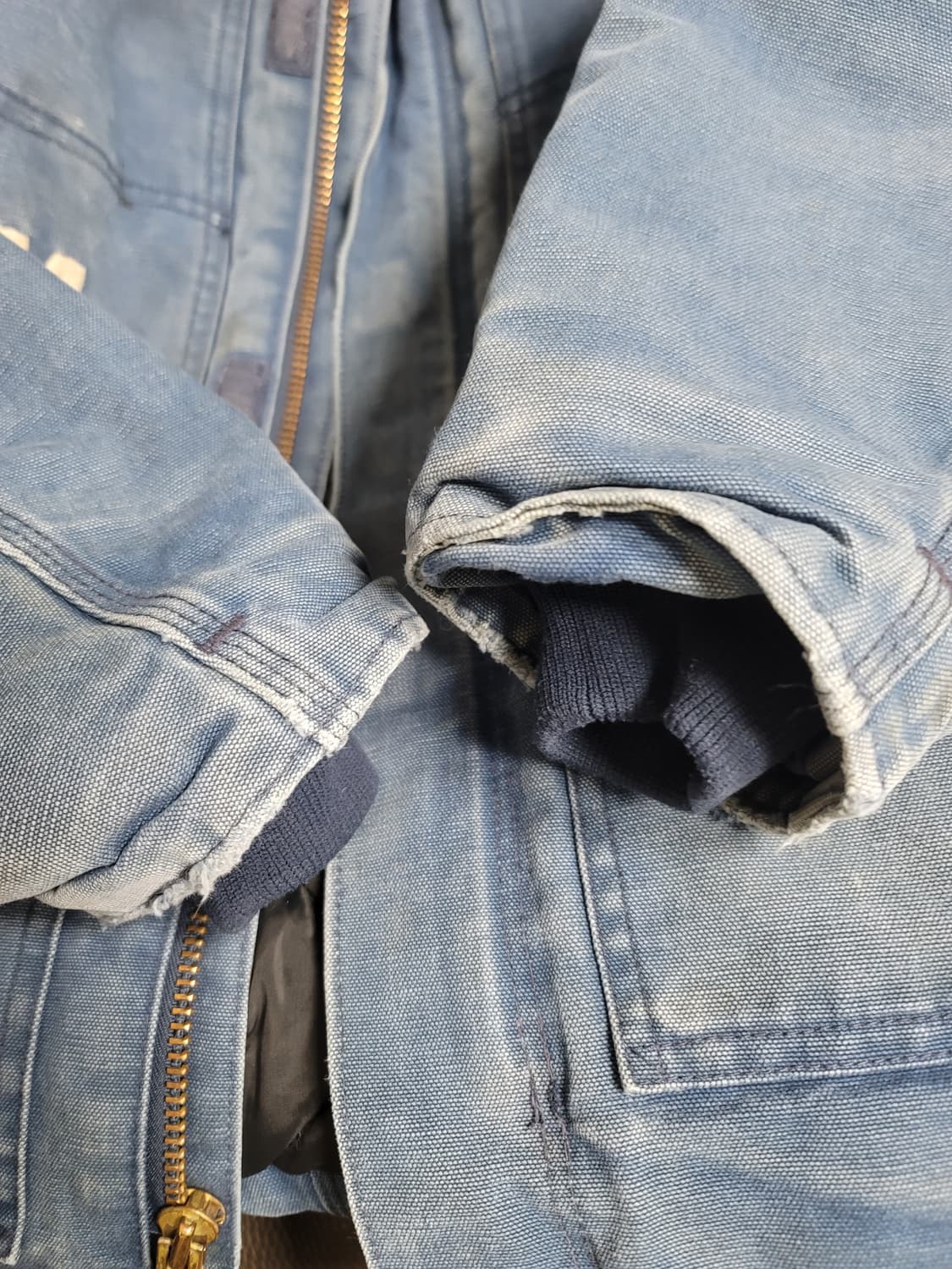 칼하트 데님 빈티지워싱 디트로이드 웍스 자켓 46표기 105정사이주 상품이미지3