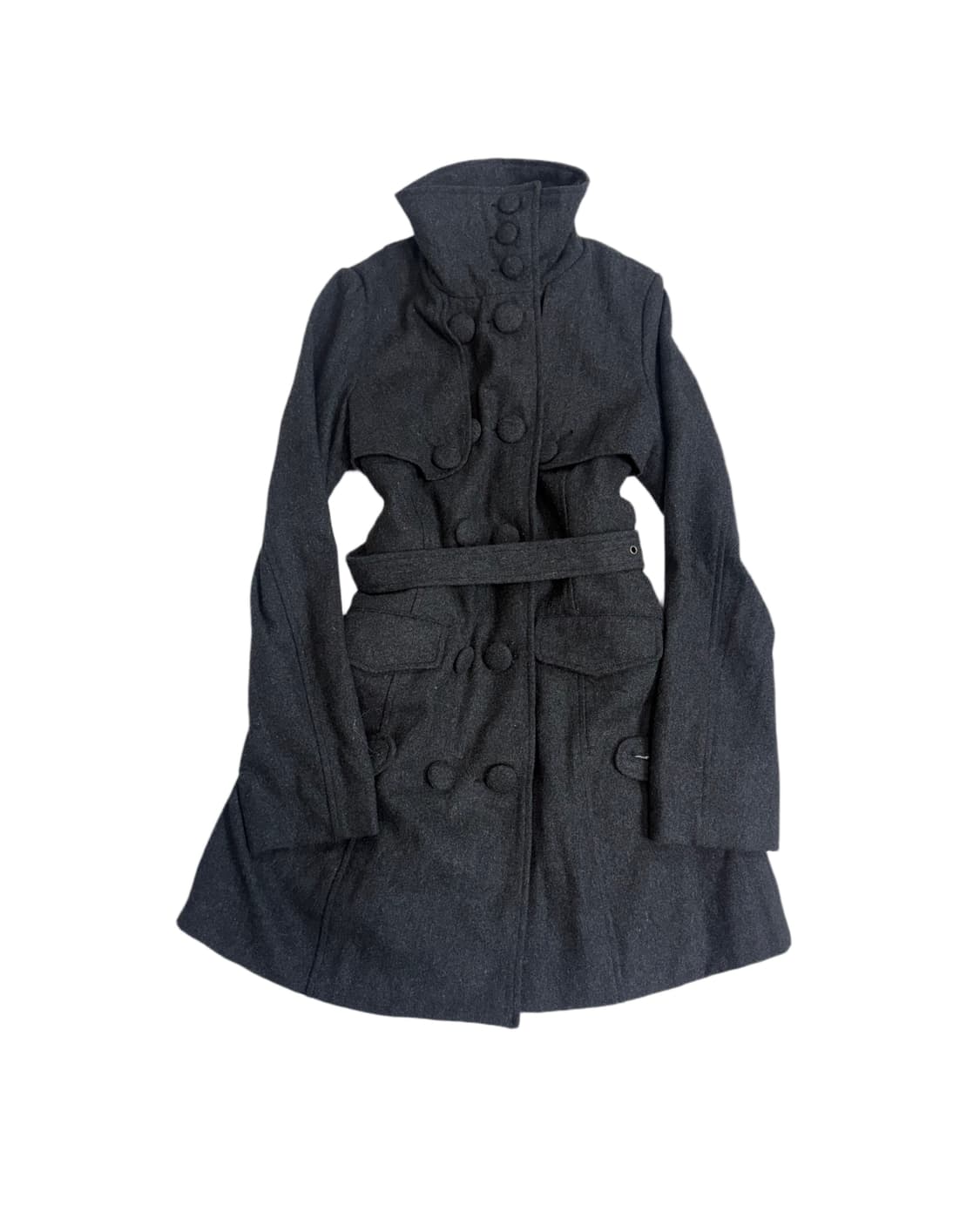 High Neck Wool Coat 상품이미지4