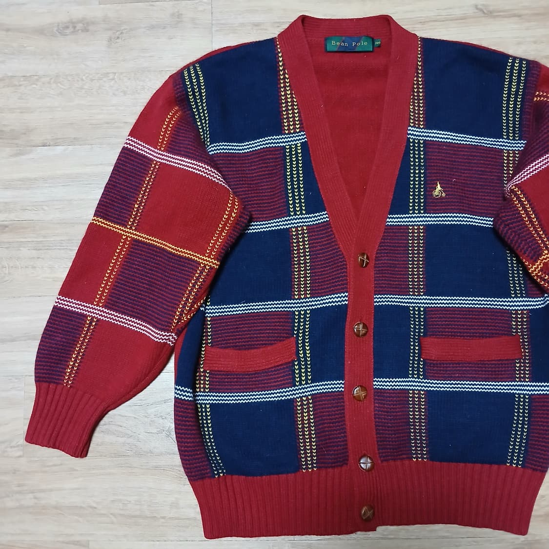 beanpole 빈폴 빈티지 올드스쿨 도톰 니트 가디건 상품이미지3