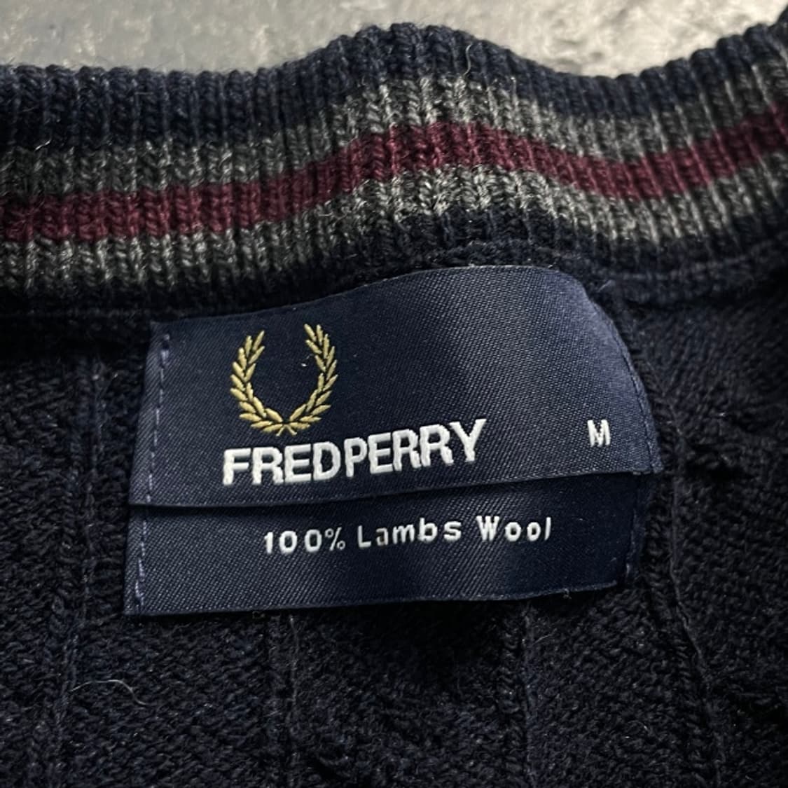 95 프레드페리 꽈배기 니트  상품이미지3